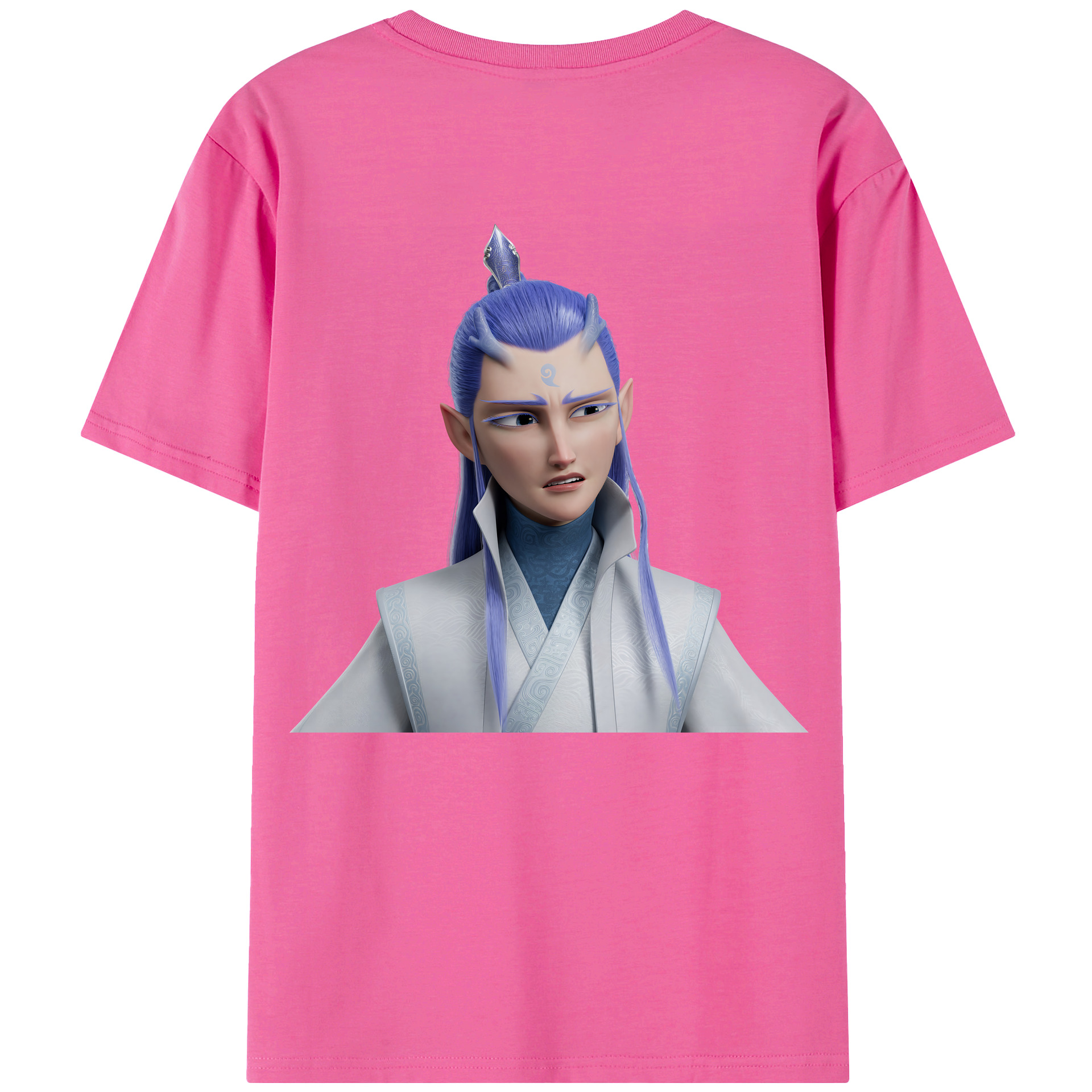 （画像用） Ne Zha 2 ナタ 魔童の大暴れ レディース半袖Tシャツ(バックプリント)